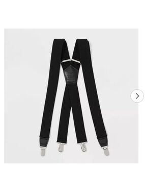 Target Black Men’s Clip Suspenders
